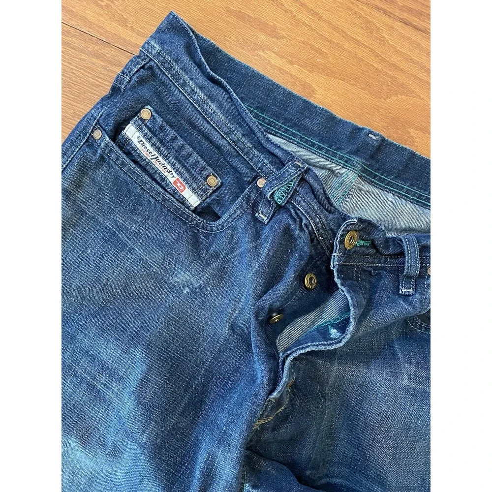 Vintage Diesel Jeans Made In Italy Men Size 36‎ Button Fly y2k Blue (34x33)